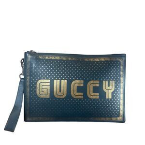 GUCCI + SEGA Guccy Stars Clutch Pochette Auth